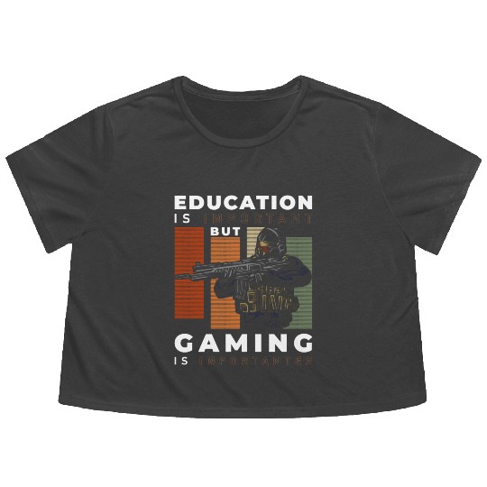 Pc Geek League Flowy Cropped Tees