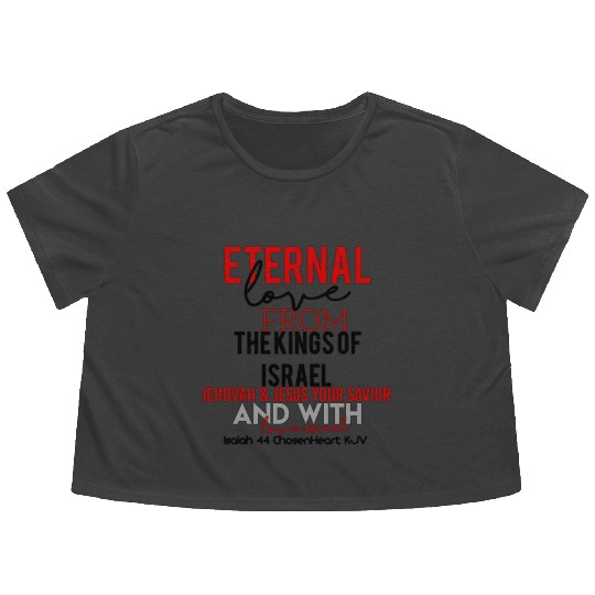 CHOSENHEART ETERNAL LOVE From Israel Flowy Cropped Tees