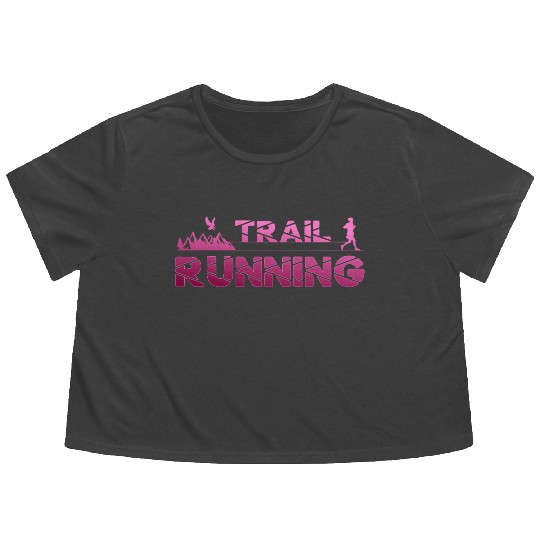 Trail Running Eagle Mountains Forest Shoes Pink. Flowy Cropped Tees