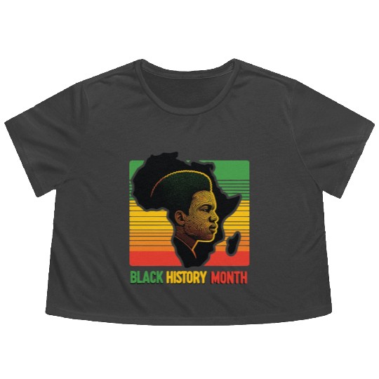Black History Month - Resilient Spirits Flowy Cropped Tees