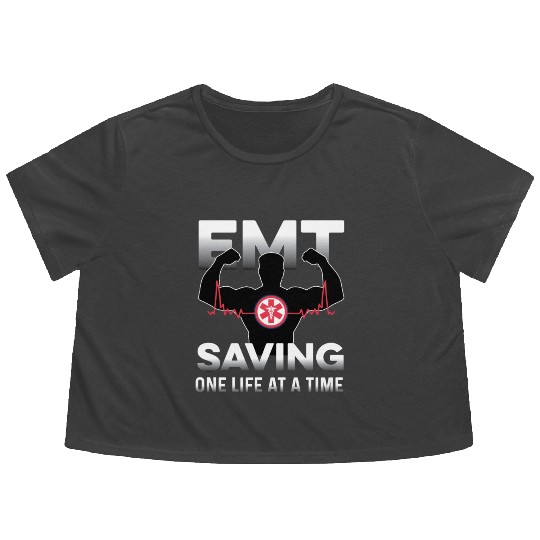 Saving One Life Doctor Or Medical Staff Gift Flowy Cropped Tees
