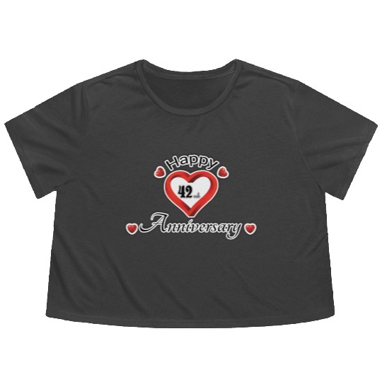 anniversary 42nd Flowy Cropped Tees