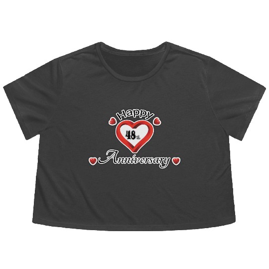 anniversary 48th Flowy Cropped Tees