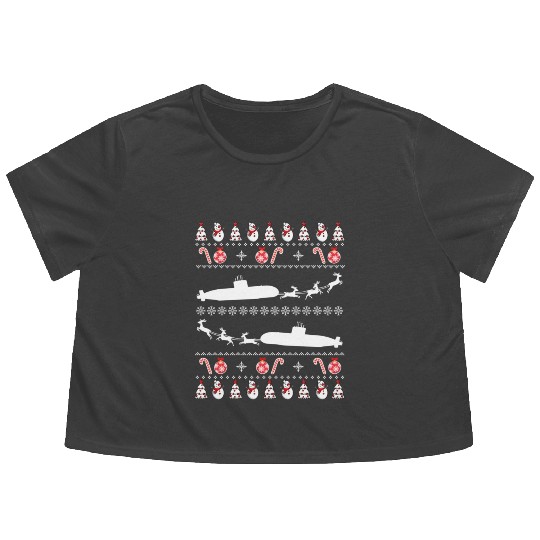 Submarine Service Submariner Ugly Flowy Cropped Tees