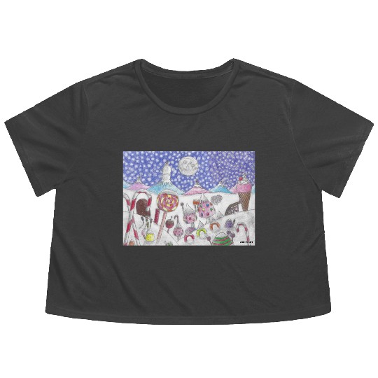 The Nutcracker Christmas Candy Land Flowy Cropped Tees