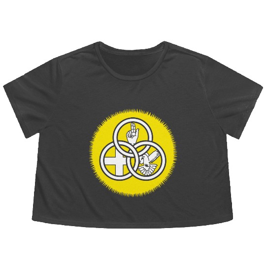 God Trinity Sunday Father Son Holy Spirit Flowy Cropped Tees