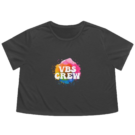VBS Colorful Bible Vacation School Love Flowy Cropped Tees