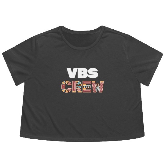 VBS Colorful Bible Vacation School Love Flowy Cropped Tees