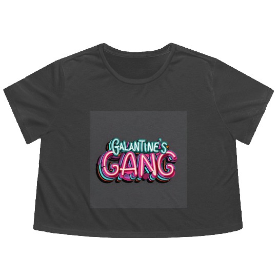 GALENTINE'S Gang Flowy Cropped Tees