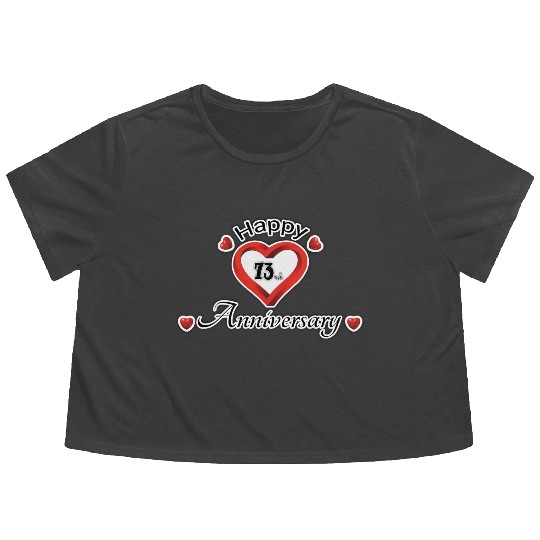 anniversary 73rd Flowy Cropped Tees
