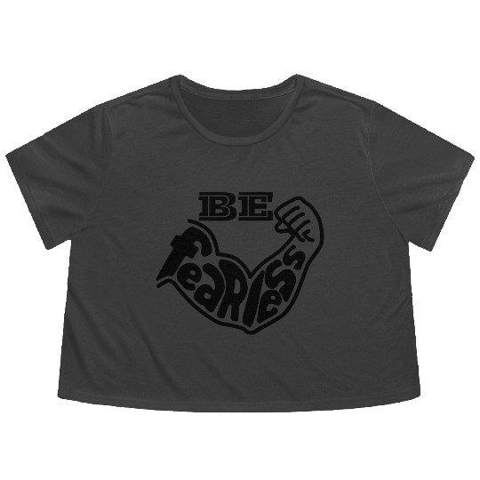Be Fearless Strong Style Flowy Cropped Tees 2