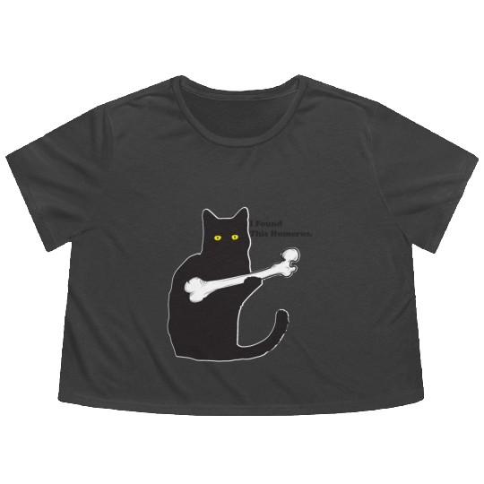 I Found This Humerus Flowy Cropped Tees