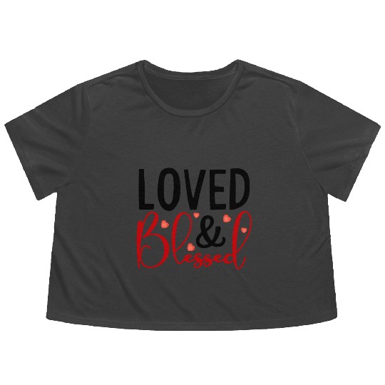 Blessed Love Fusion Flowy Cropped Tees