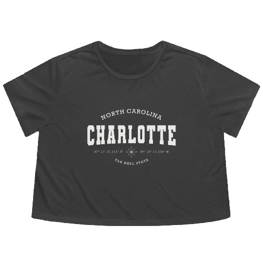 Charlotte (NC) USA Flowy Cropped Tees