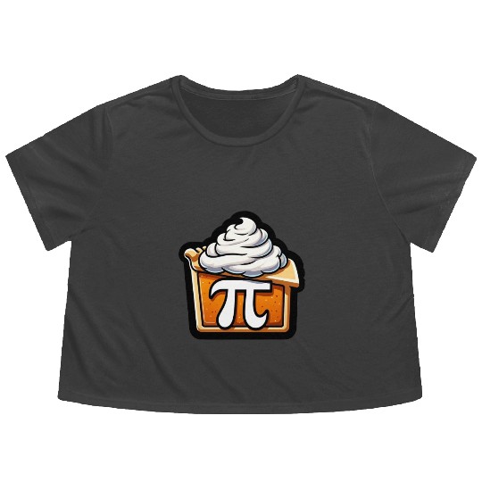 Pi Day, Happy PI day Flowy Cropped Tees