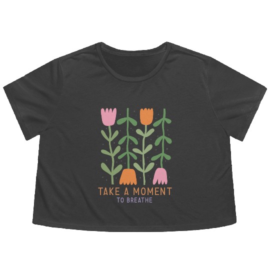 Dakota floral. South Dakota flowers stickers Flowy Cropped Tees
