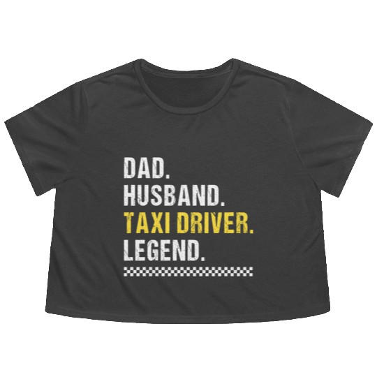 Dad Taxi Driver Flowy Cropped Tees