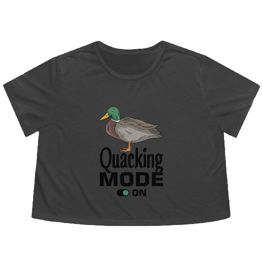 Mallard Duck Flowy Cropped Tees