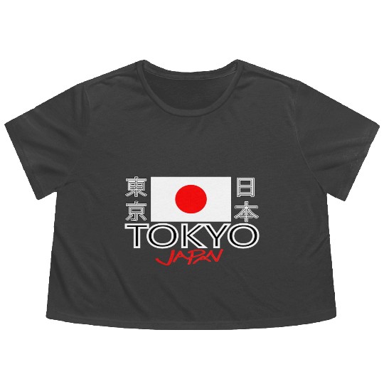 Tokyo Japan: Modern Meets Tradition Flowy Cropped Tees