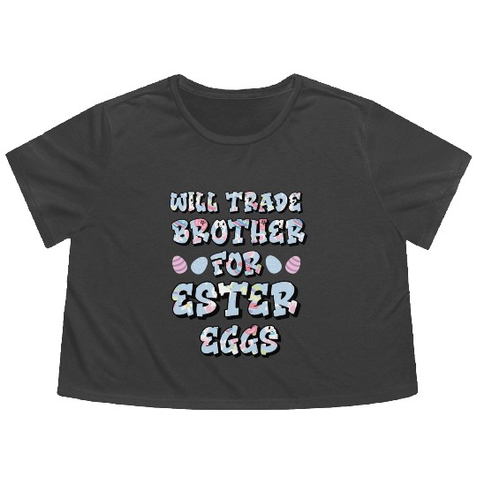Easter Egg Negotiations: Sibling Swapsies Edition Flowy Cropped Tees