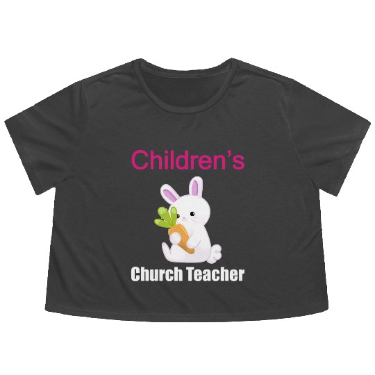 Children's Church Sunday Schhol Teacher Flowy Cropped Tees