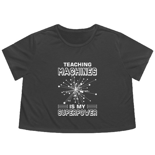 Machine Learning and AI Mastery Design Flowy Cropped Tees