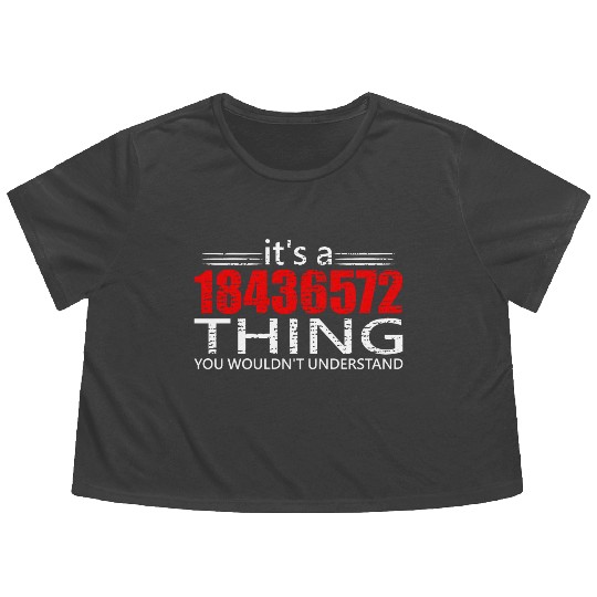 It's A 18436572 Thing Funny V8 Engine Car Guy Flowy Cropped Tees