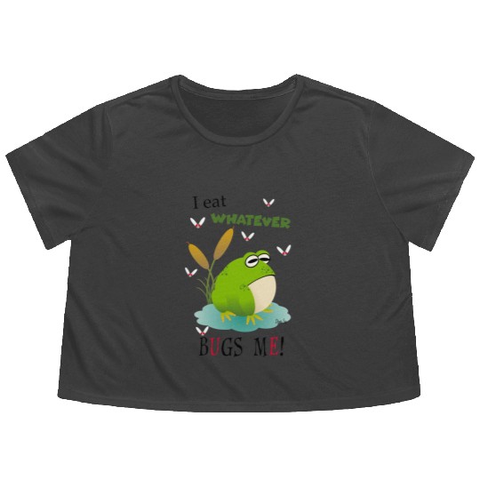 Cranky Toad Flowy Cropped Tees