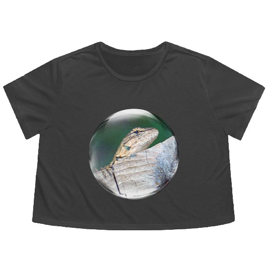 Life in a Bubble Collection - Leaping Lizards! Flowy Cropped Tees