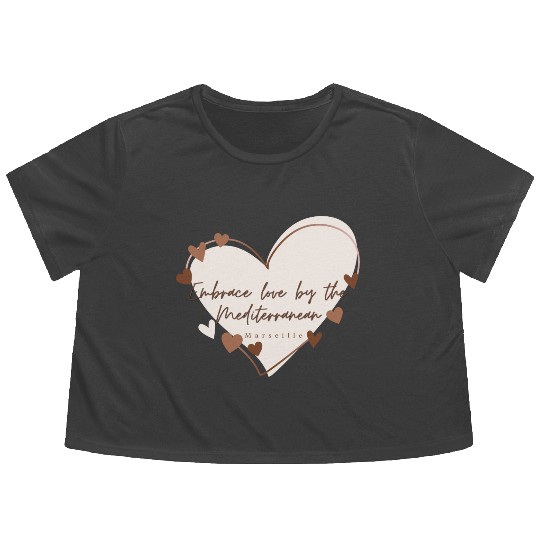 Embrace love by the Mediterranean Flowy Cropped Tees