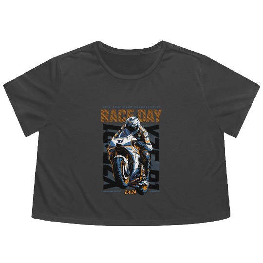 Race Day Flowy Cropped Tees