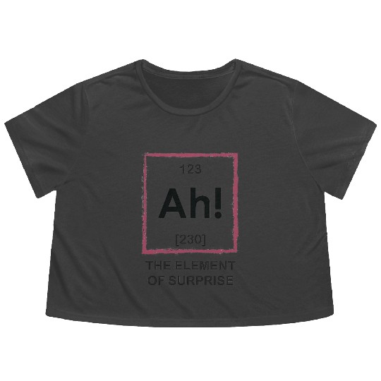 Ah The Element Of Surprise Flowy Cropped Tees