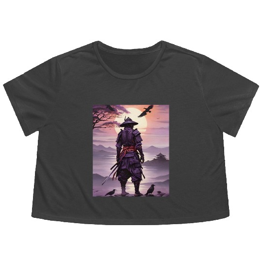 The Samurai's Last Stand, Twilight Blades Flowy Cropped Tees