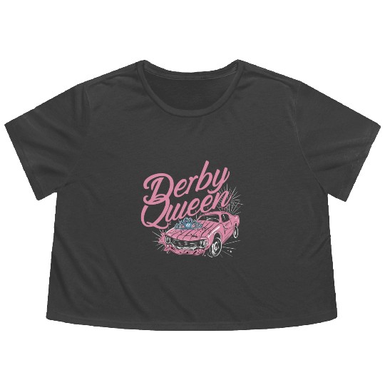 Demo Derby Demolition Derby Demolition Derby Lover Flowy Cropped Tees
