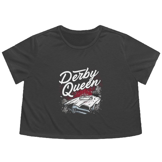 Demo Derby Demolition Derby Demolition Derby Lover Flowy Cropped Tees