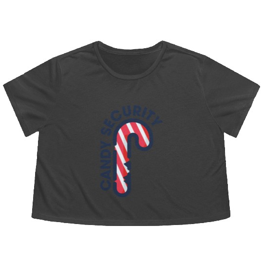 Candy Security Mom Dad Matching Birthday Costume Flowy Cropped Tees