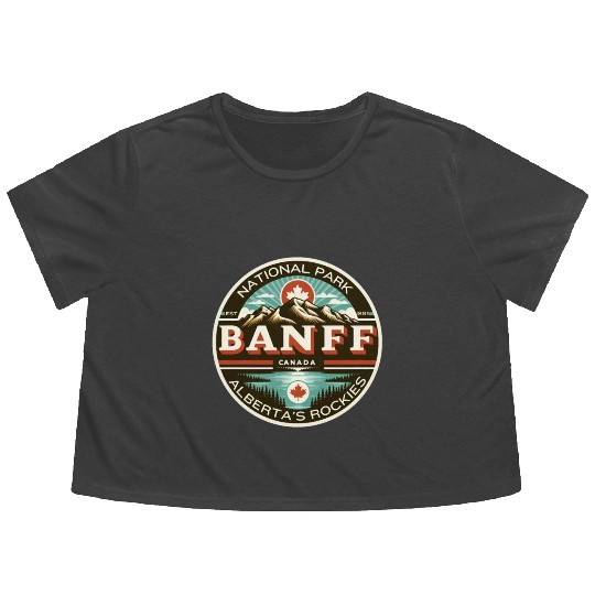 Banff National Park, Alberta Canada grizzly bears Flowy Cropped Tees