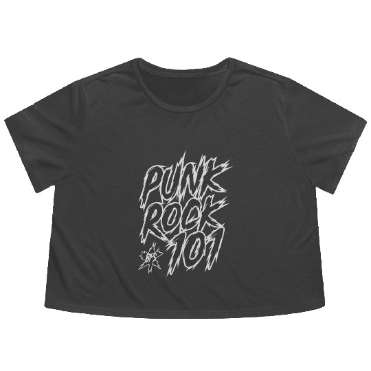 Punk Rock 101 Flowy Cropped Tees