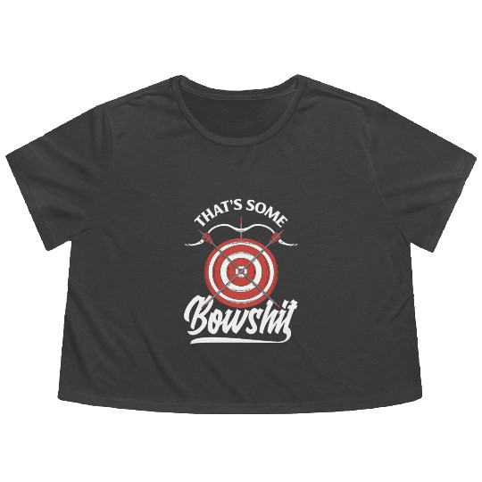 Archery Archery Pun Flowy Cropped Tees