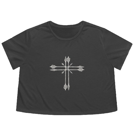 Archery Arrows Archer Flowy Cropped Tees