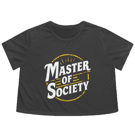 Master of society Flowy Cropped Tees