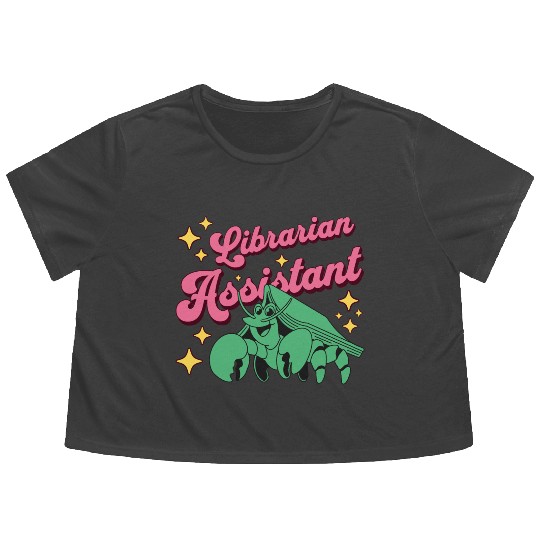 Librarian Assistant Job Title Awesome Library Flowy Cropped Tees
