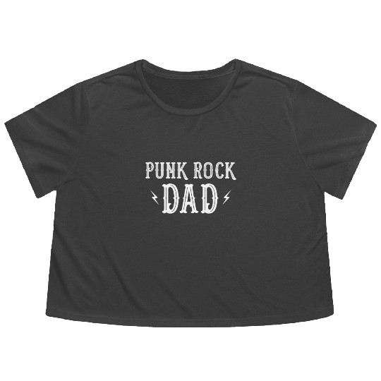 Punk Rock Dad Tattoos Punker Rocker Ska Flowy Cropped Tees
