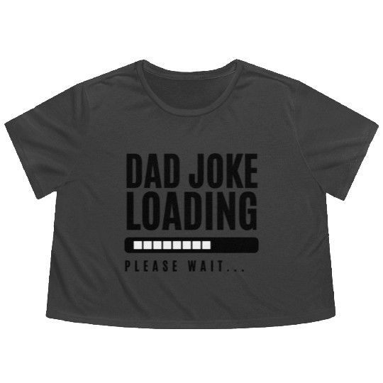Black and Gray Bold Father s Day Occasion Flowy Cropped Tees