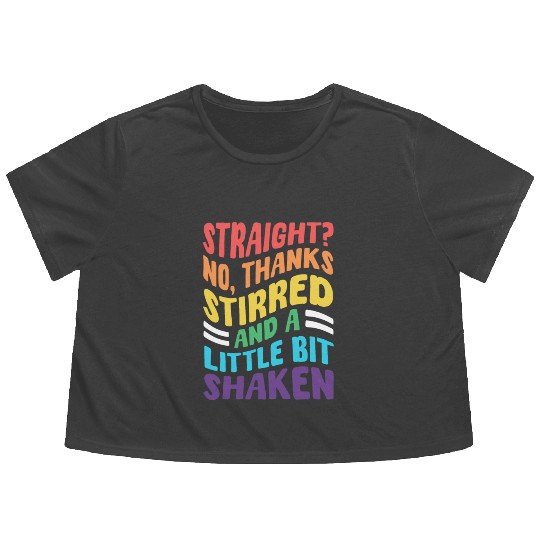 Funny LGBTQ Pride Month Flowy Cropped Tees