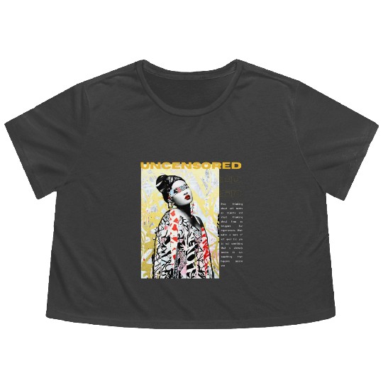 Tokyo Street Canvas Flowy Cropped Tees