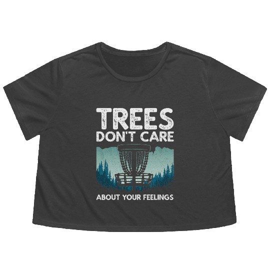 Cute Disc Golf Design For Men Women Disc Golf Flowy Cropped Tees