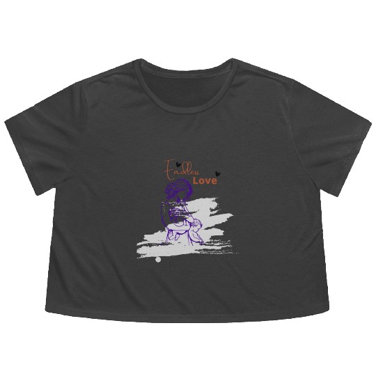 Mother's day - Endless love Flowy Cropped Tees