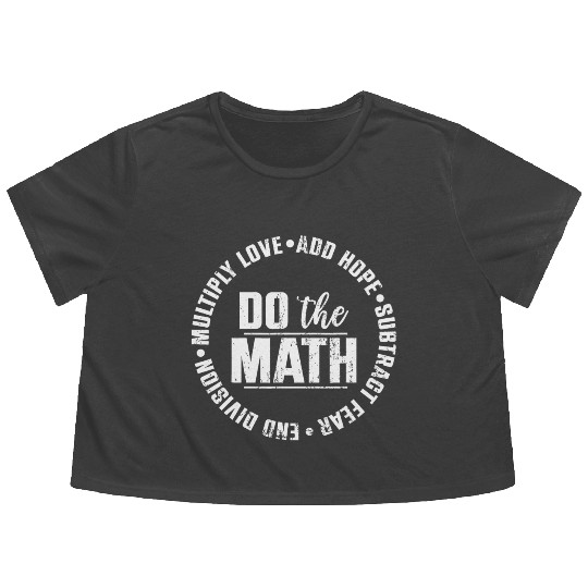 Do The Math Teacher Maths Calculating Flowy Cropped Tees