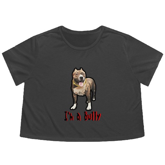 I'm a Bully Flowy Cropped Tees